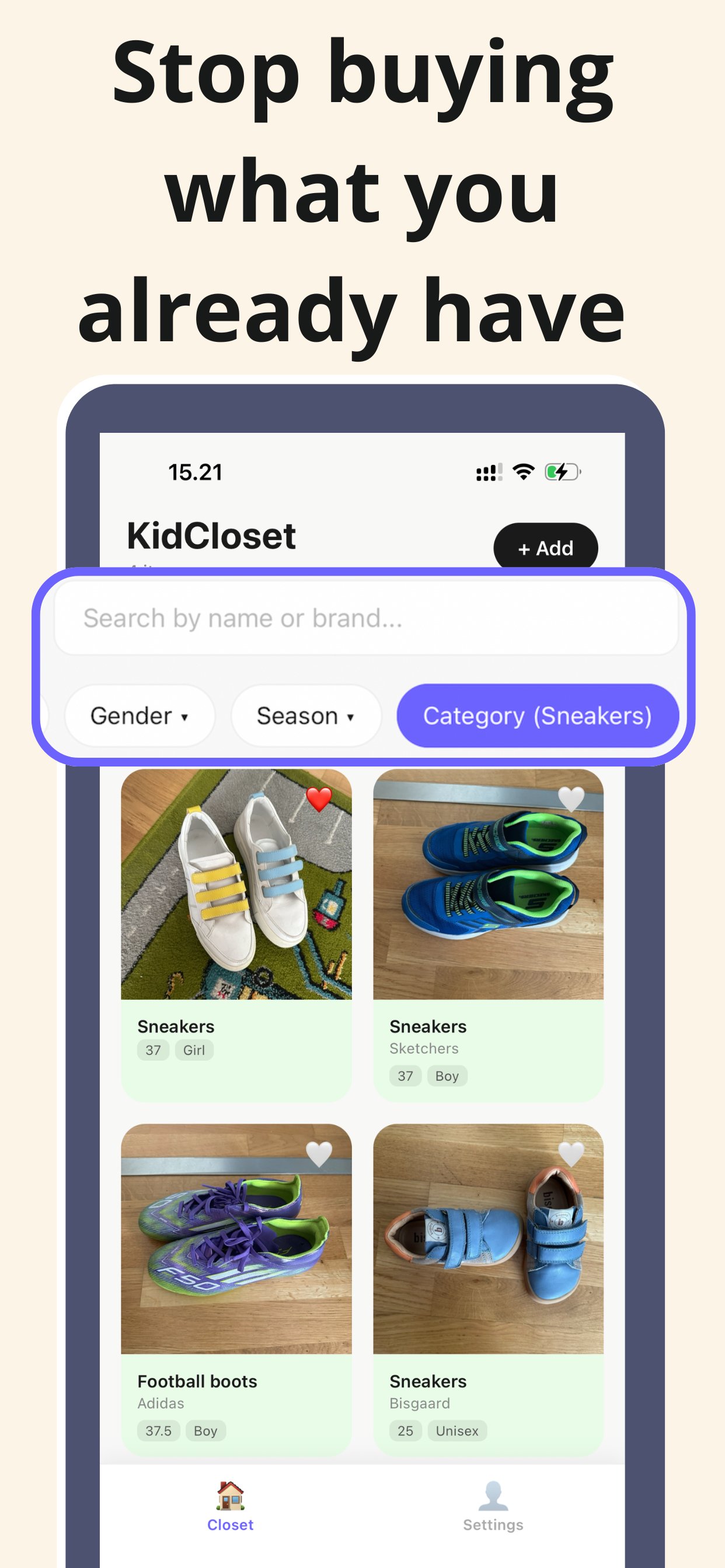 Search and filter
